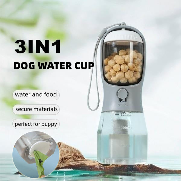 Portable Dog Water Cup 3-in-1