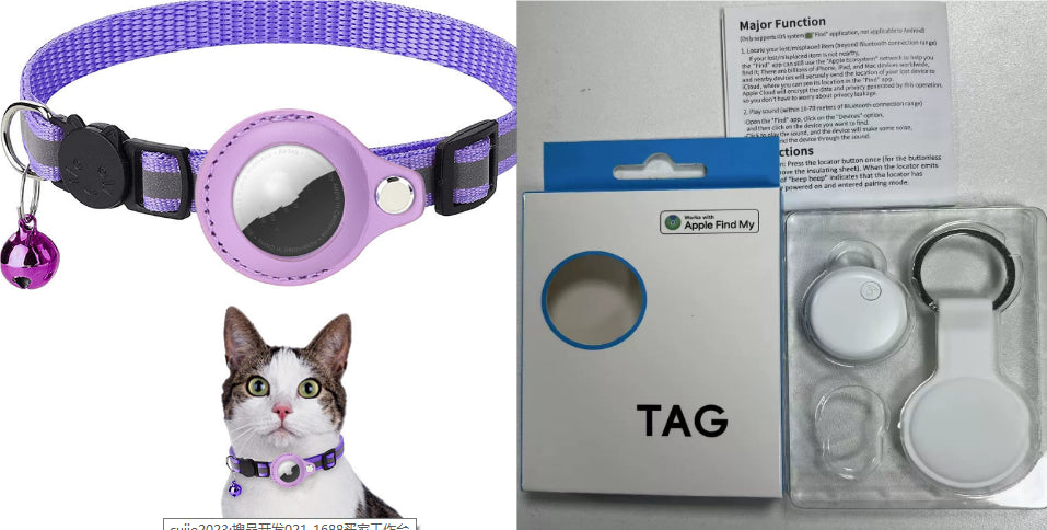 Reflective Nylon AirTag Collar