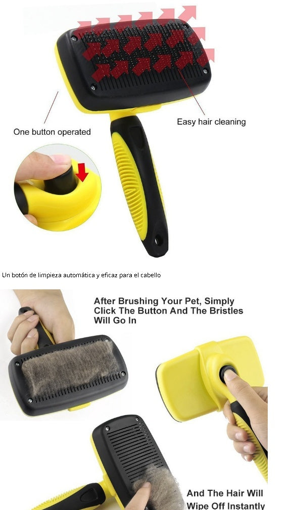Self-Cleaning Pet Slicker Comb
