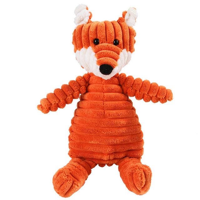 Corduroy Squeaky Dental Toy