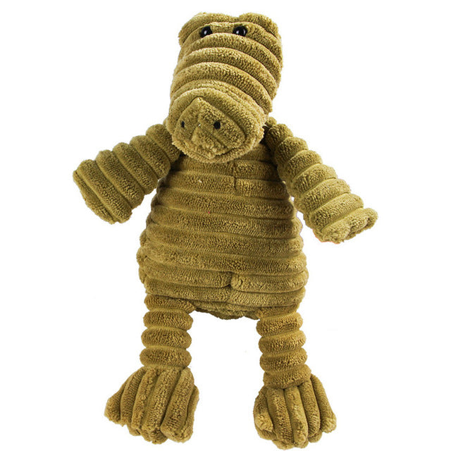 Corduroy Squeaky Dental Toy