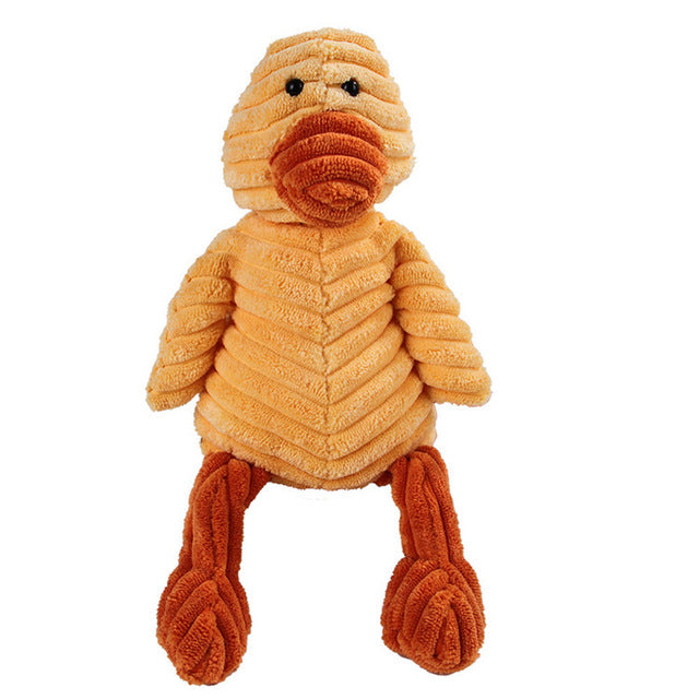 Corduroy Squeaky Dental Toy