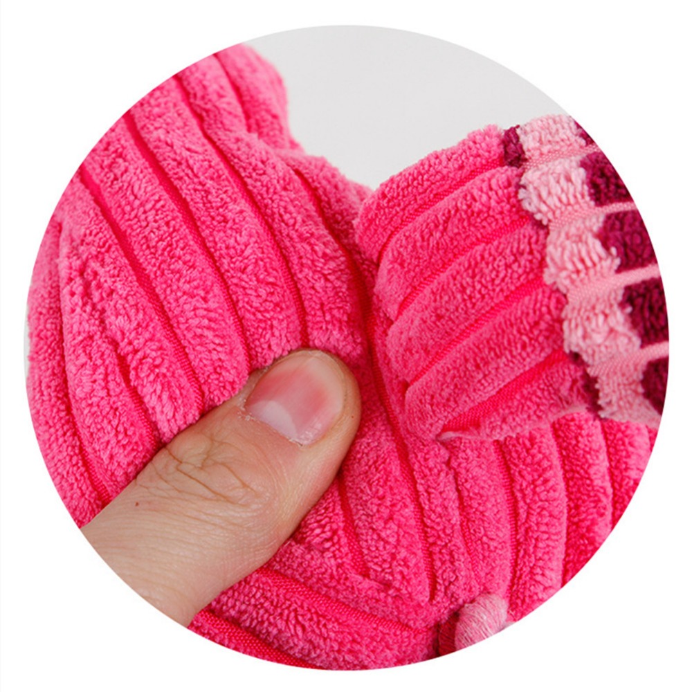 Corduroy Squeaky Dental Toy