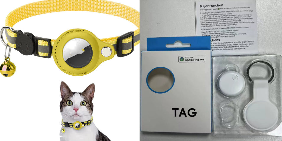 Reflective Nylon AirTag Collar