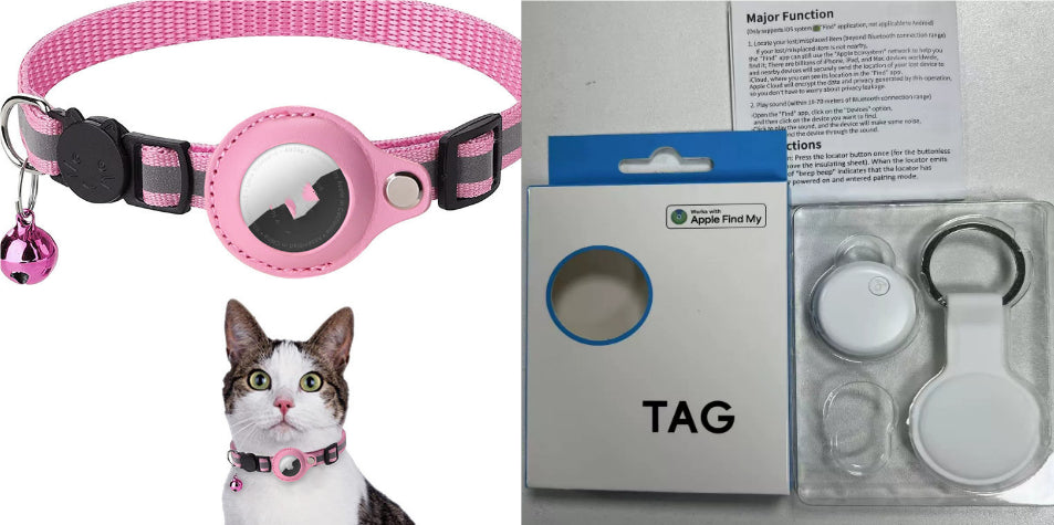 Reflective Nylon AirTag Collar