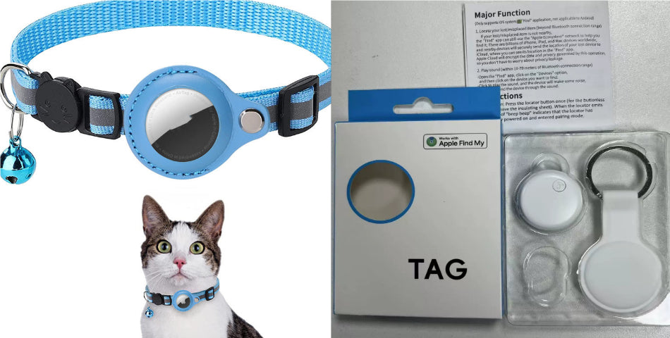 Reflective Nylon AirTag Collar