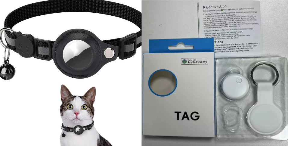 Reflective Nylon AirTag Collar