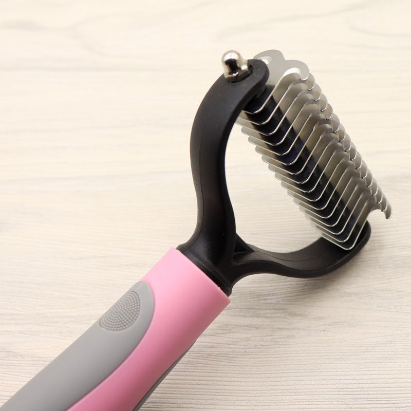 Double-Sided Dog Dematting Comb