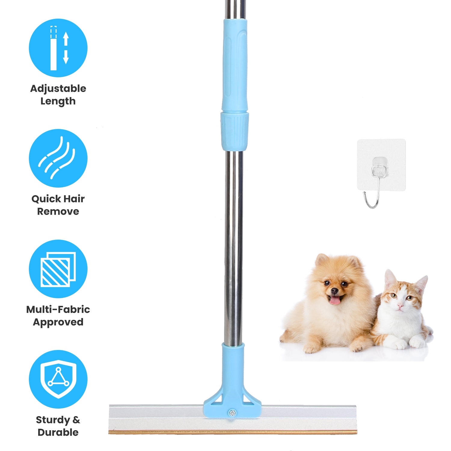 Telescopic Pet Hair Rake