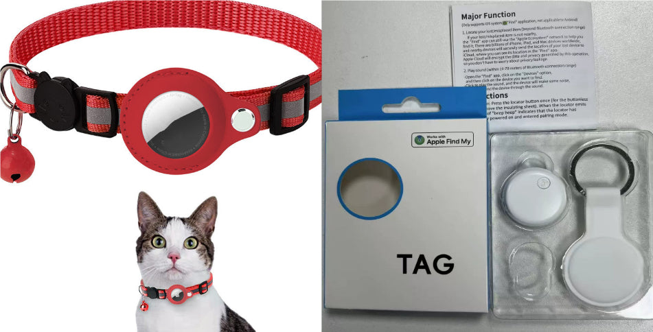 Reflective Nylon AirTag Collar