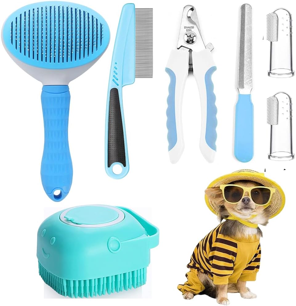 Self-Cleaning Pet Grooming Kit