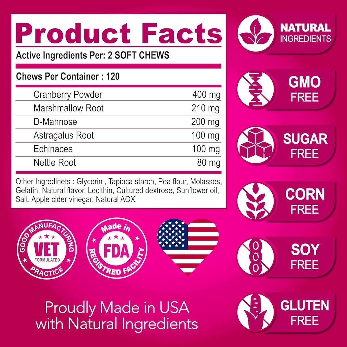 Cranberry Bladder Support Chews