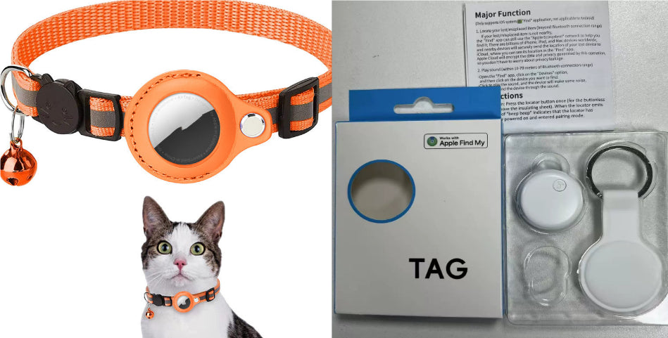Reflective Nylon AirTag Collar