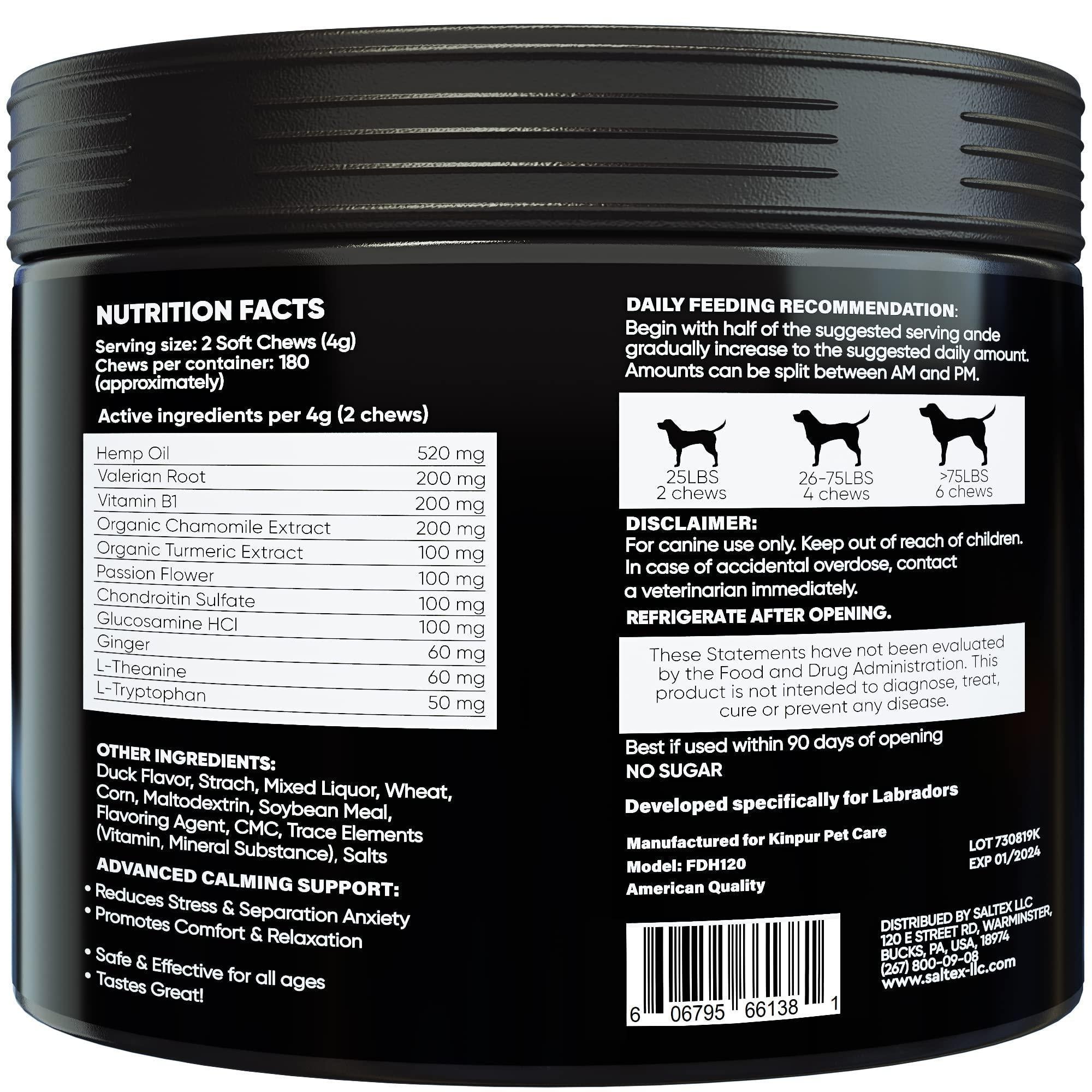 Duck Calming Chews for Labs