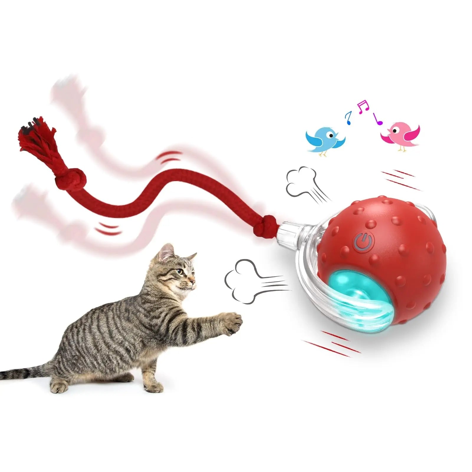 USB Self-Rolling Cat Ball